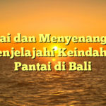 Santai dan Menyenangkan: Menjelajahi Keindahan Pantai di Bali