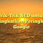 Trik-Trik SEO untuk Meningkatkan Peringkat di Google